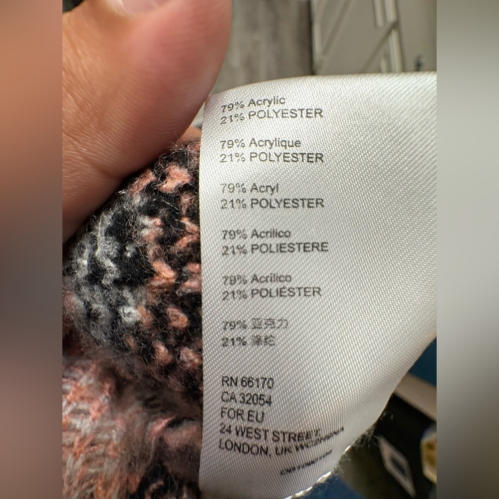 Anthropologie Leopard Print Sweater - Black, Pink, Gray - Picture 12 of 12